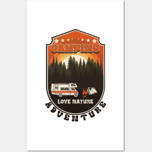 RV Camping vintage funny quote, funny retro RV camping Posters and Art